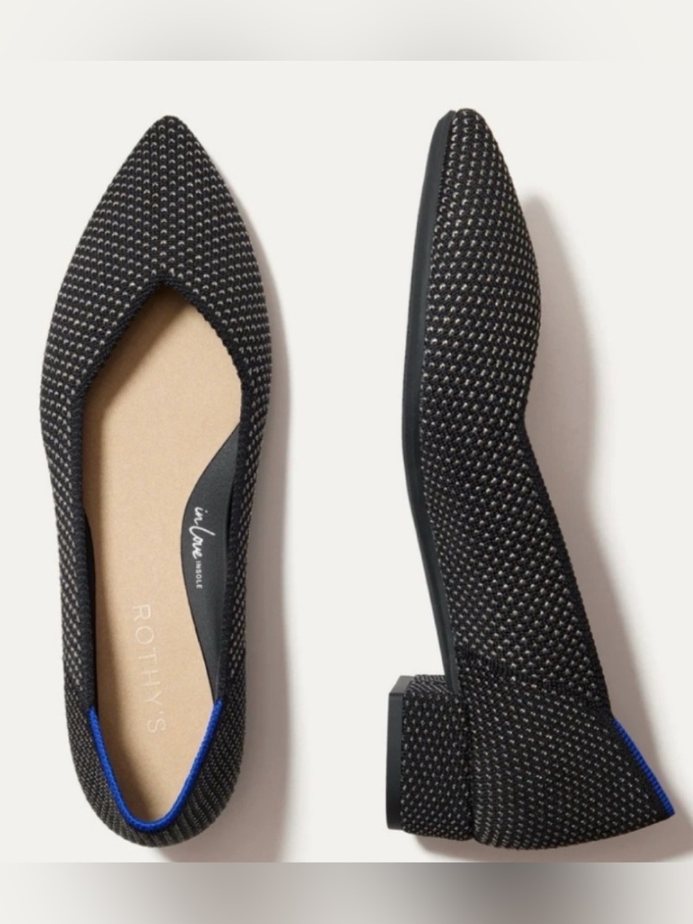 Rothy's Black High Point Heels